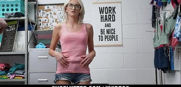  Shoplyfter Skinny Blonde With Eyeglasses (Tallie Lorian) Gets Fucked